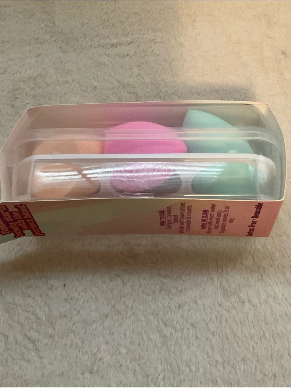 Latex-Free Pink Beauty Blender Sponges - 3 Pack